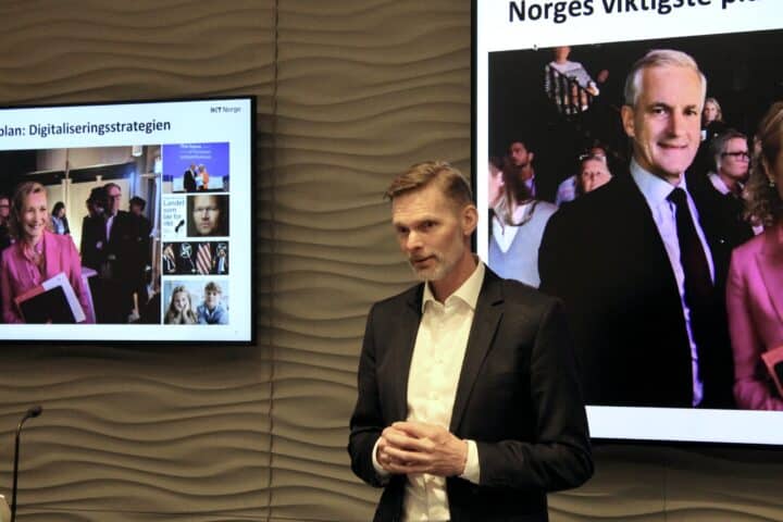 Øyvind Husby, administrerende direktør i IKT-Norge forteller om hvordan IKT-Norge jobber med digitaliseringsstrategien.