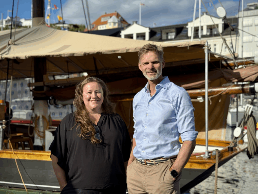 Øyvind Husby, administrerende direktør i IKT-Norge og Mali Hole Skogen, CEO i GoforIT. Foto: Vilde Sollien.